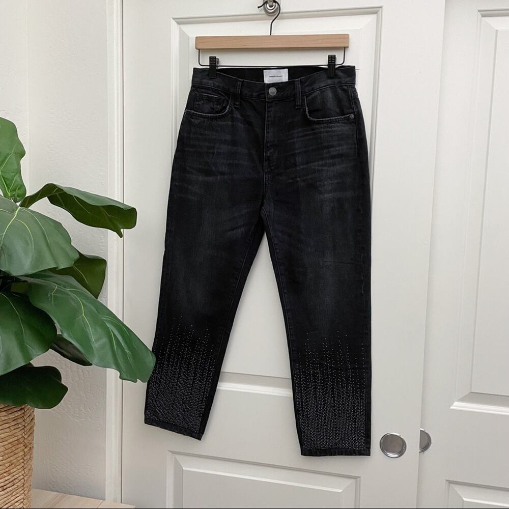 CURRENT/ELLIOTT Vintage Cropped Slim Studs Jean 28